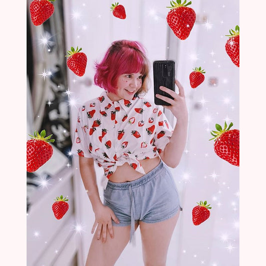 [@dearlaissv] "STRAWBERRY" SHIRT W010504REVIEW