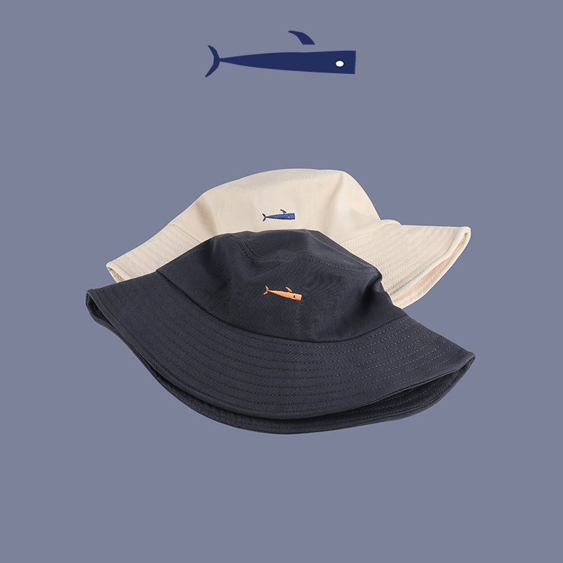 "FISH EMBROIDERY FISHERMAN" HAT N051803