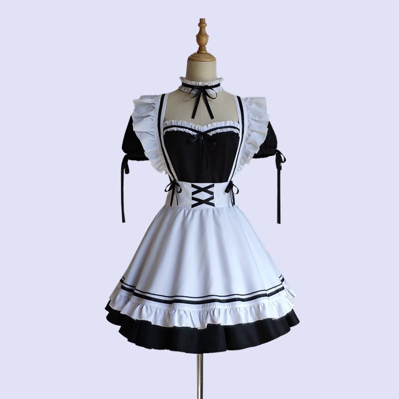 "CUTE LOLITA BLACK WHITE" MAID OUTFIT N010802