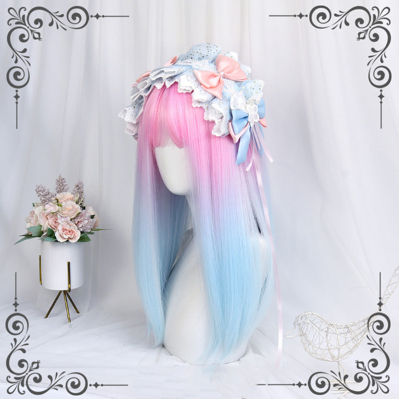 [@j.kiwi.d] "LOLITA PINK BLUE GRADIENT" WIG N012207