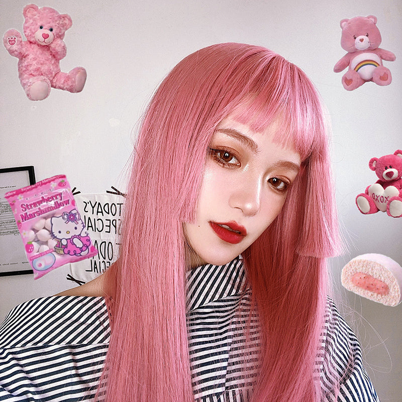 "LOLITA PINK PRINCESS CUT LONG STRAIGHT" WIG N032402