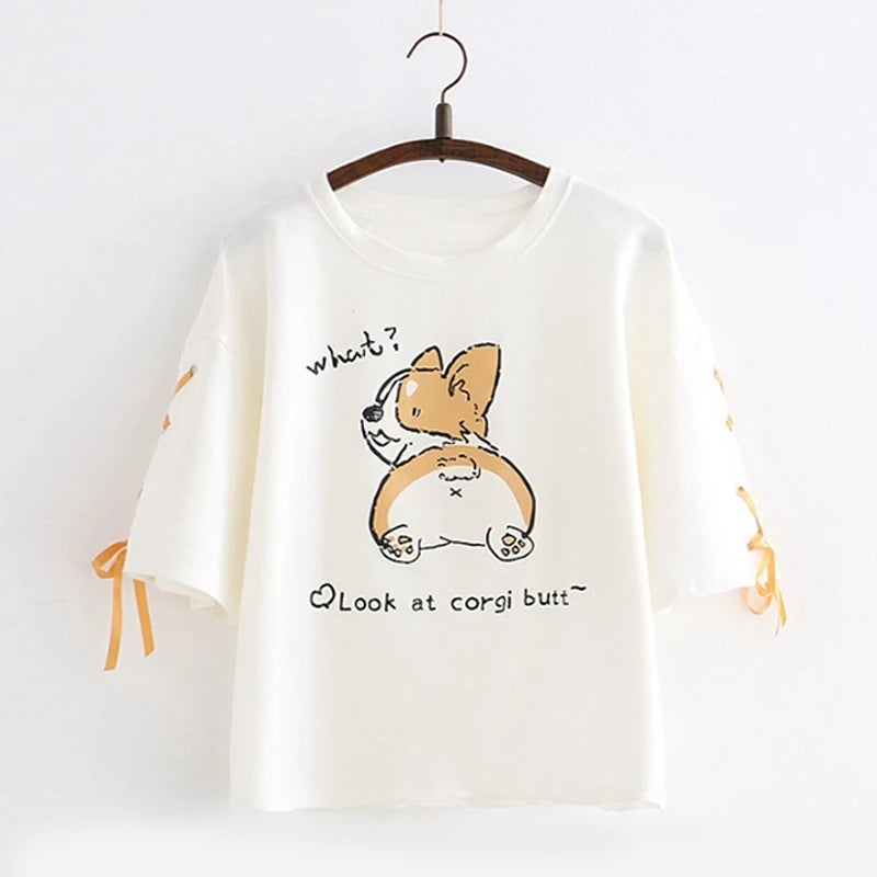 "LOOK AT CORGI BUTT" T-SHIRT UB2672