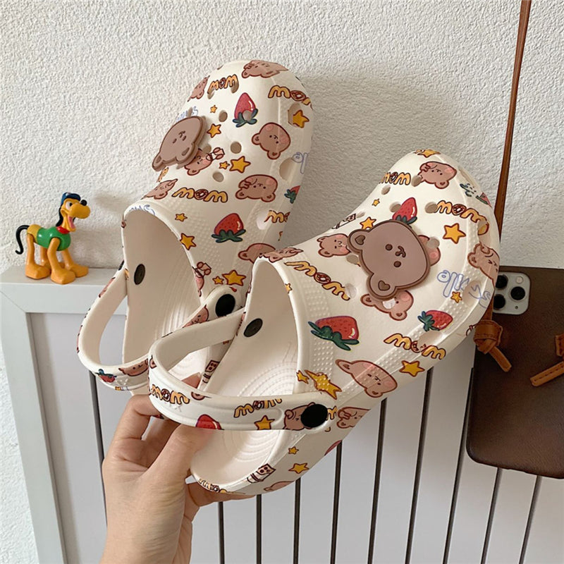 CUTE BEAR PRINT SLIPPERS UB2767