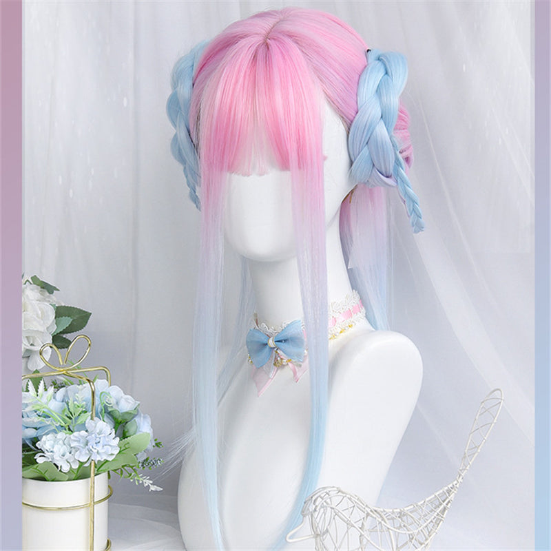 [@j.kiwi.d] "LOLITA PINK BLUE GRADIENT" WIG N012207