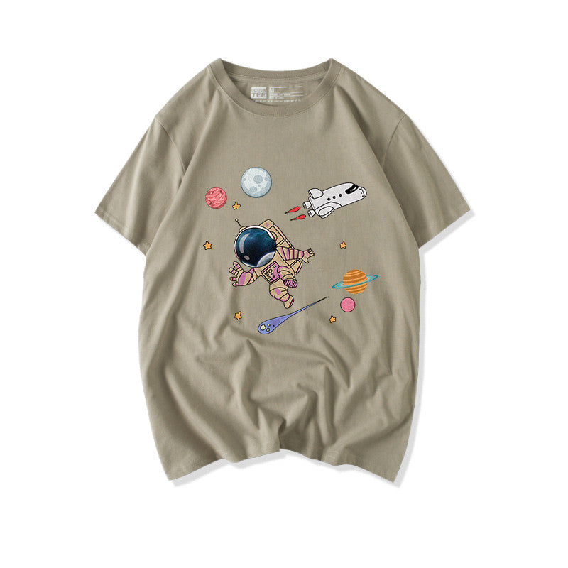 "ASTRONAUT PLANET PRINT" T-SHIRT N030206