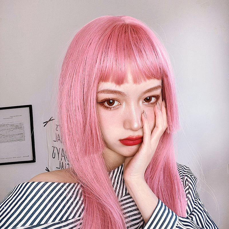 "LOLITA PINK PRINCESS CUT LONG STRAIGHT" WIG N032402