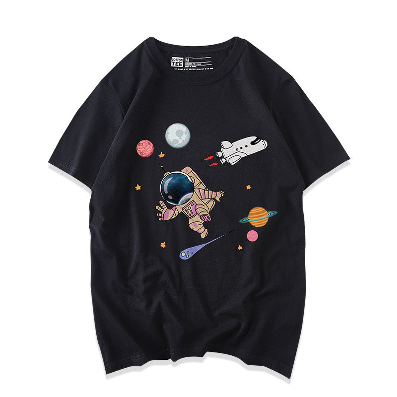 "ASTRONAUT PLANET PRINT" T-SHIRT N030206