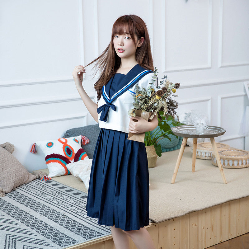 "JK SNOWFLAKE EMBROIDERY SAILOR" SUIT N082704