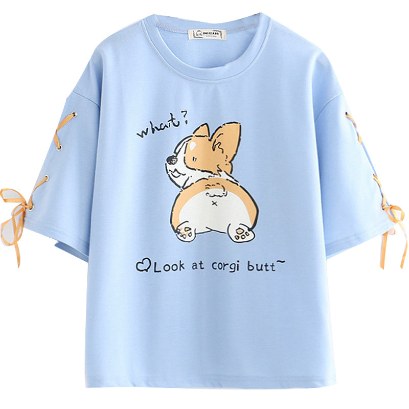 "LOOK AT CORGI BUTT" T-SHIRT UB2672