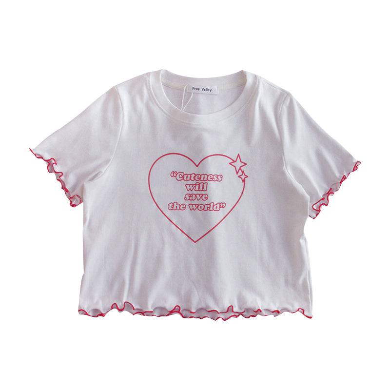 "CUTENESS WILL SAVE THE WORLD" T-SHIRT N052604