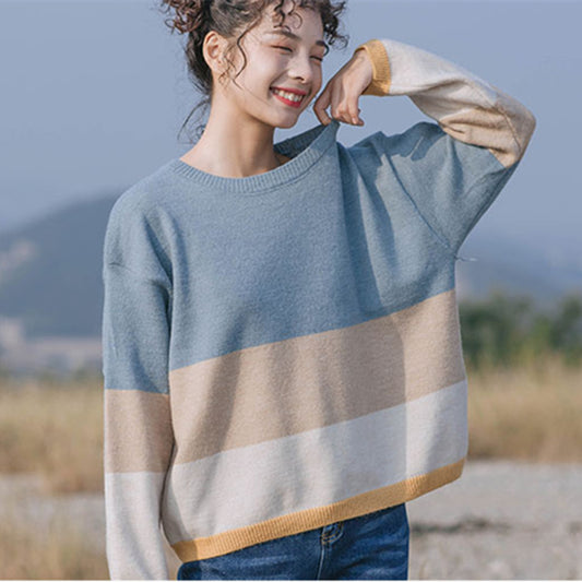 "STRIPED LOOSE" SWEATER N123101