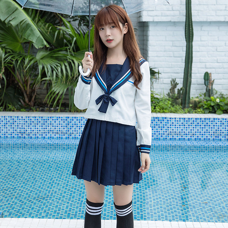 "JK SNOWFLAKE EMBROIDERY SAILOR" SUIT N082704