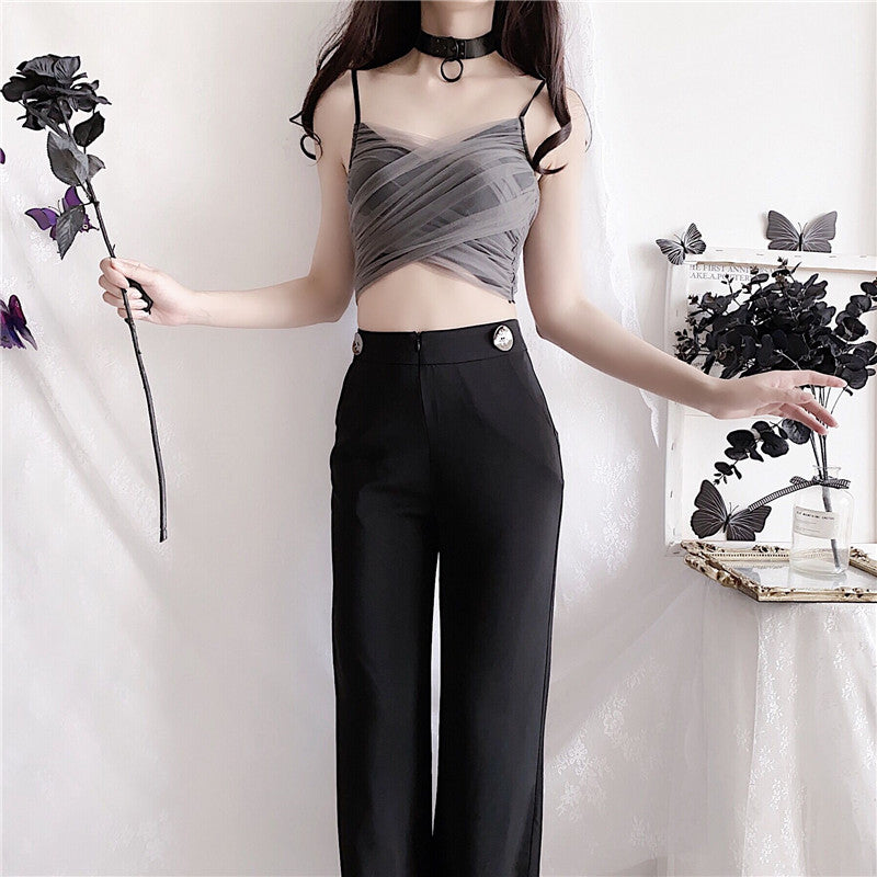 "MESH BOW" VEST N090706