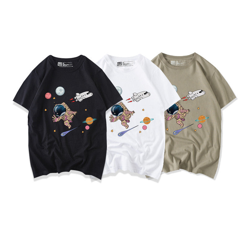 "ASTRONAUT PLANET PRINT" T-SHIRT N030206