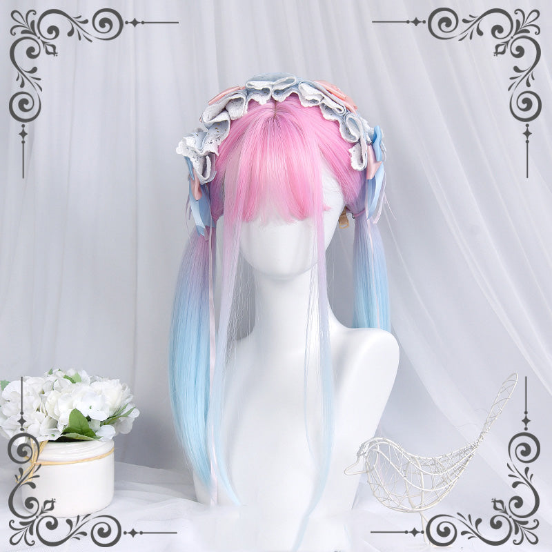 [@j.kiwi.d] "LOLITA PINK BLUE GRADIENT" WIG N012207