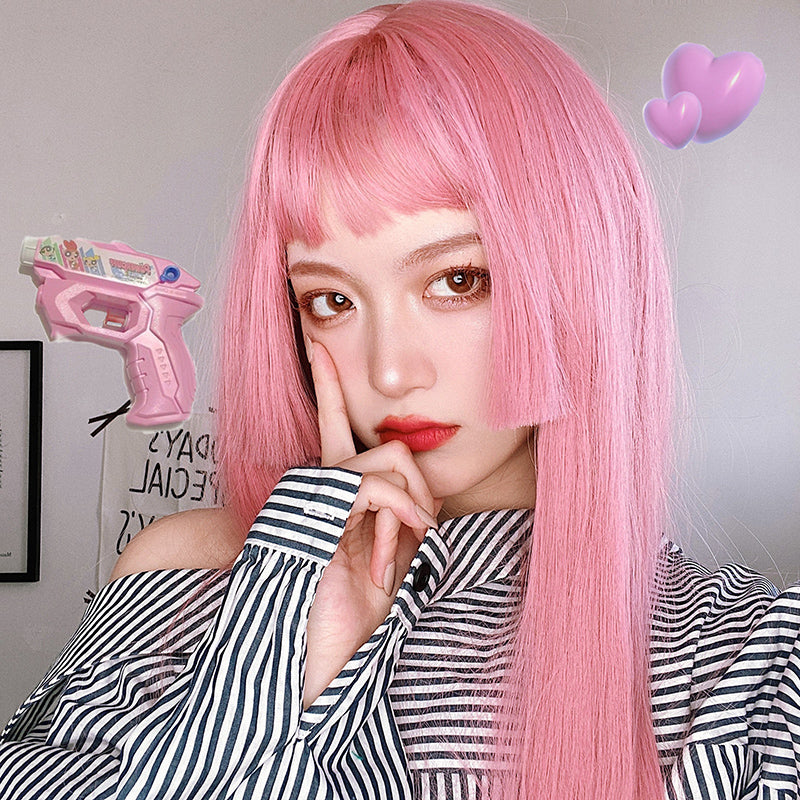 "LOLITA PINK PRINCESS CUT LONG STRAIGHT" WIG N032402