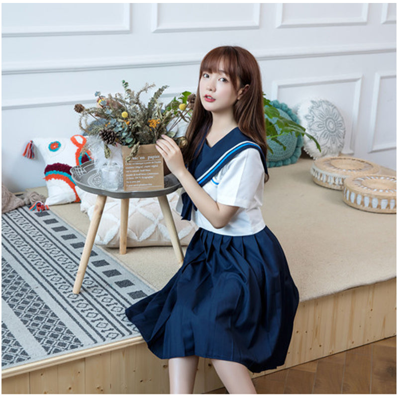 "JK SNOWFLAKE EMBROIDERY SAILOR" SUIT N082704