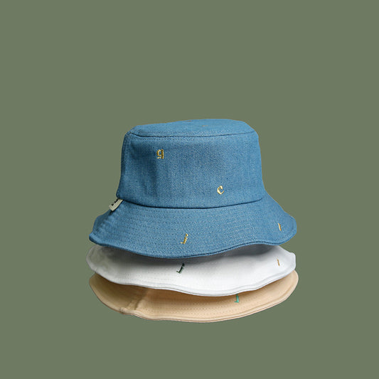 "LETTER EMBROIDERY FISHERMAN" HAT N051807