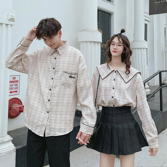 "PLAID COUPLE" SHIRT N081214