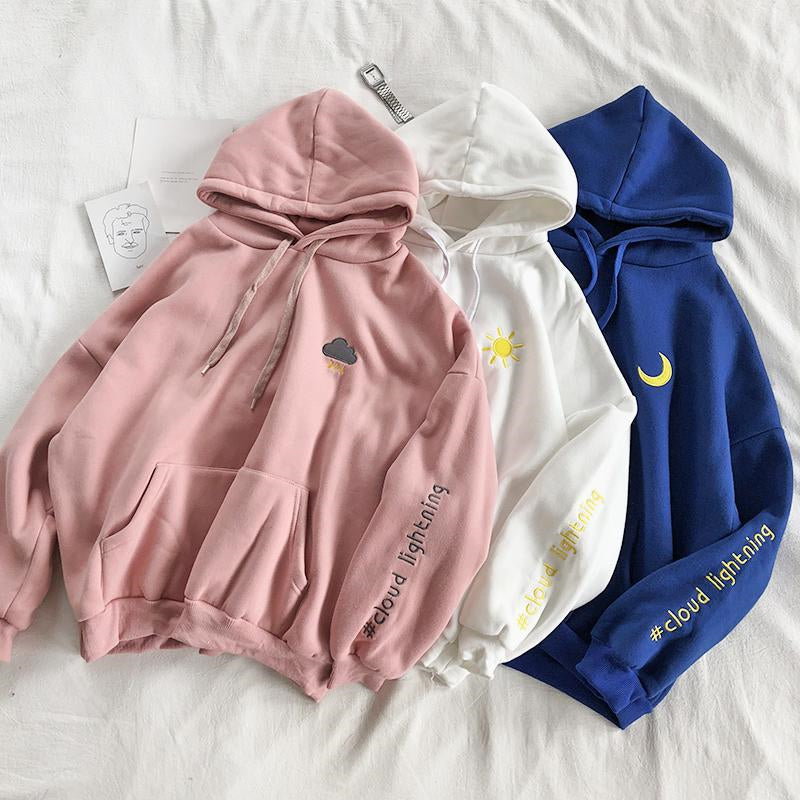 [@satinstars] "CLOUD LIGHENING" EMBROIDERED WEATHER HOODIE W010215REVIEW