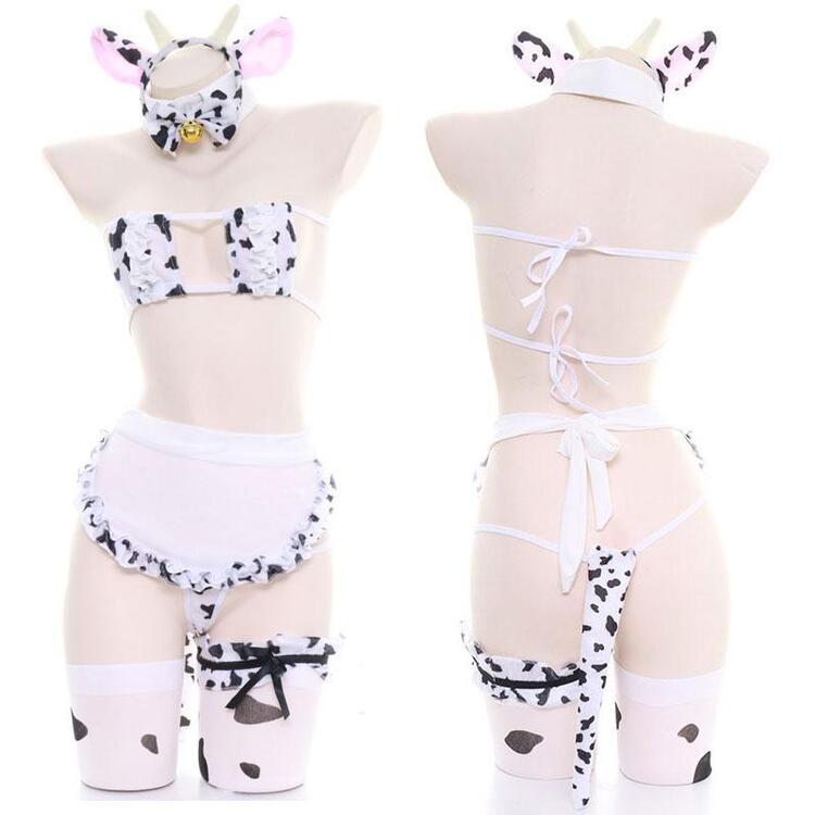 BLACK AND WHITE CUTE COW OUTFIT UB2777