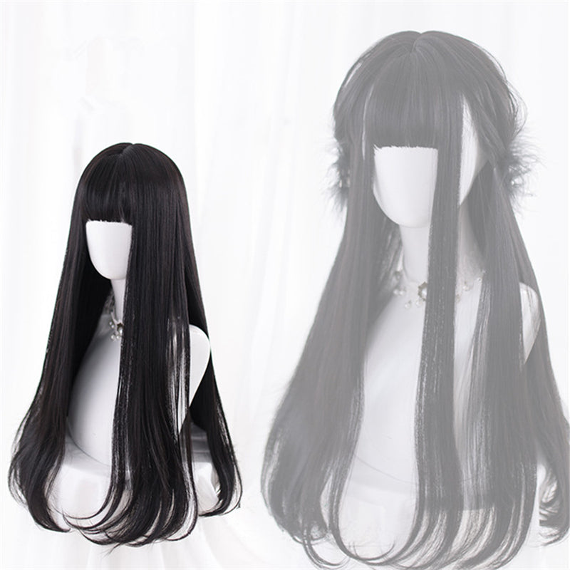 [ @julianna.mur ] “BLACK LONG STRAIGHT” WIG D052109