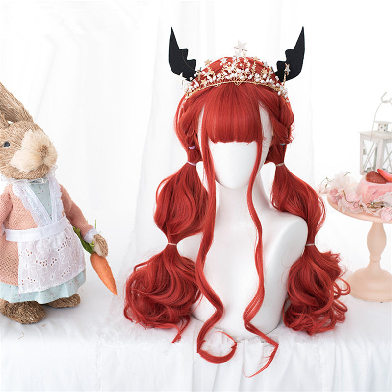 [@aphillyxx ] "CHERRY RED LOLITA LONG CURLY" WIG D052008REVIEW