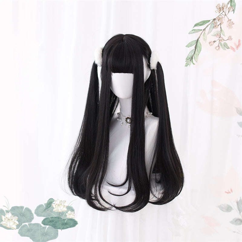 [ @julianna.mur ] “BLACK LONG STRAIGHT” WIG D052109