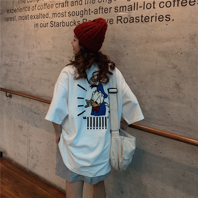 "DUCK MINSION EMBROIDERED CARTOON" T-SHIRT D052903