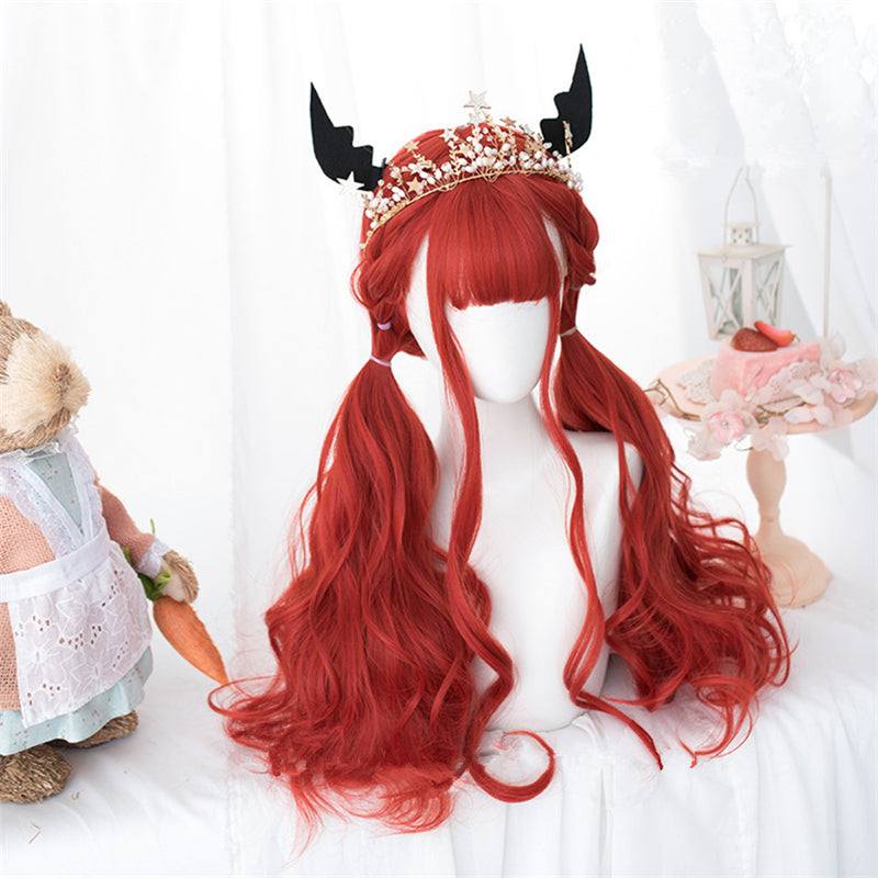 [@aphillyxx ] "CHERRY RED LOLITA LONG CURLY" WIG D052008REVIEW