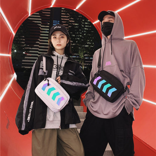 "UNISEX HIP HOP REFLECTIVE" CROSSBODY BAG D060610