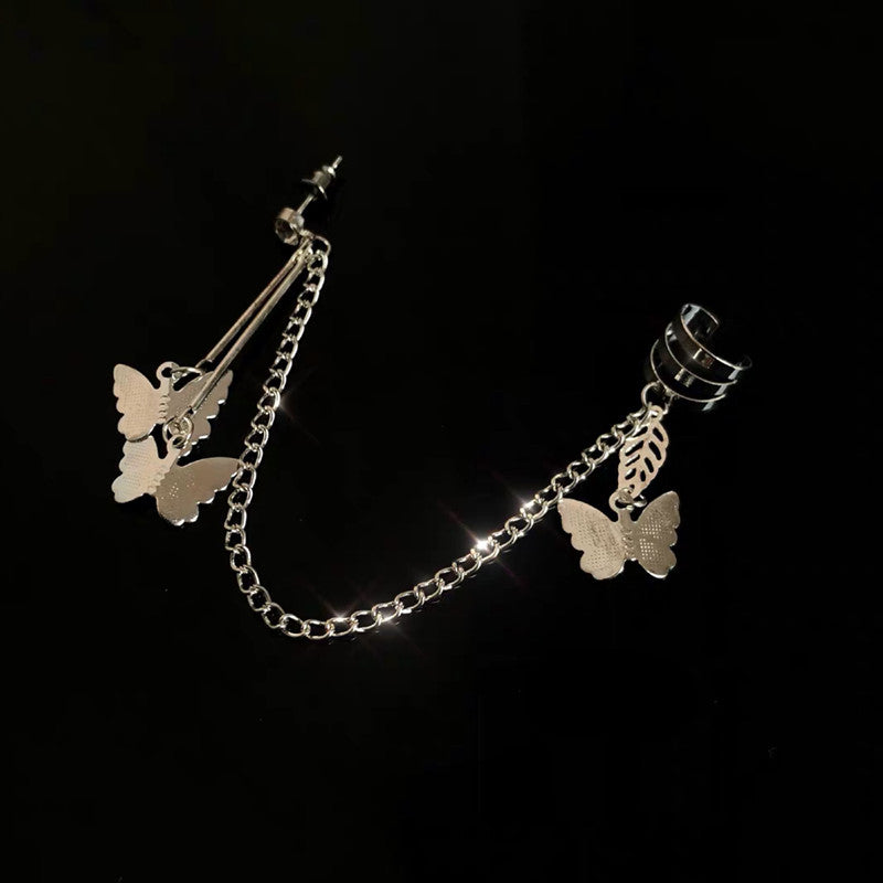 "BUTTERFLY EAR BONE CLIP" EARRINGS D042214