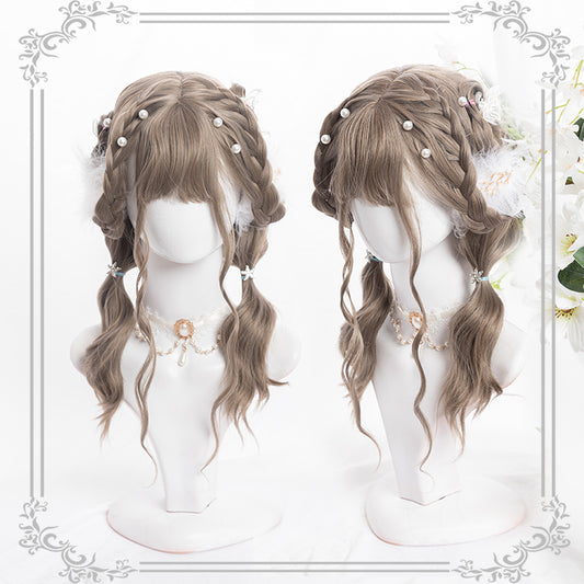 "AOKI LINEN GRAY LOLITA CURLY LONG" WIG D071802